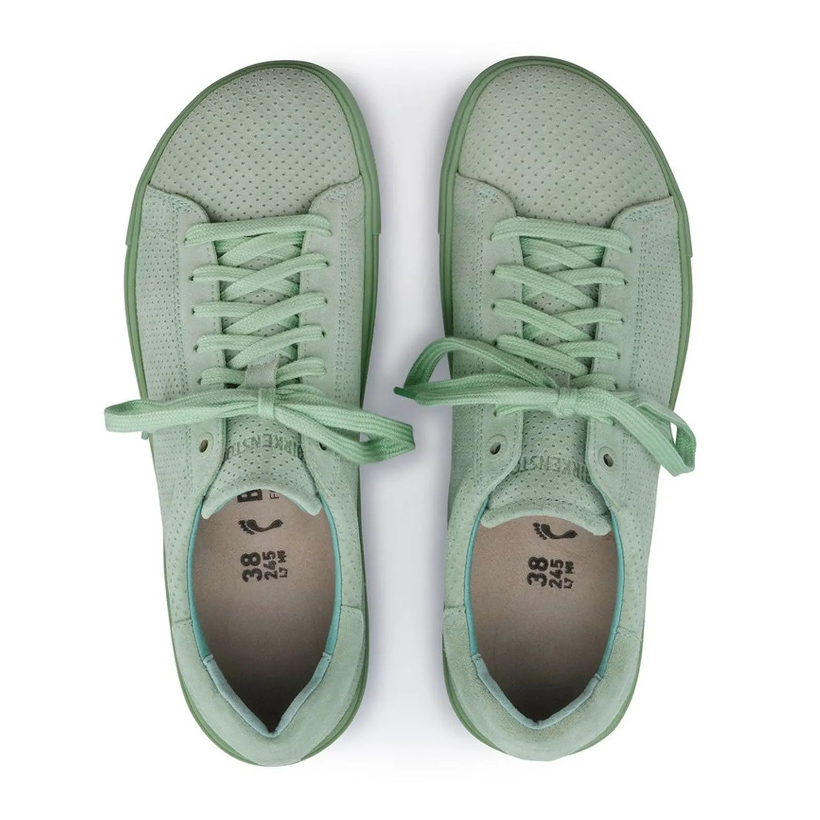 Birkenstock Bend Narrow Sneaker (Women) - Matcha Embossed Suede