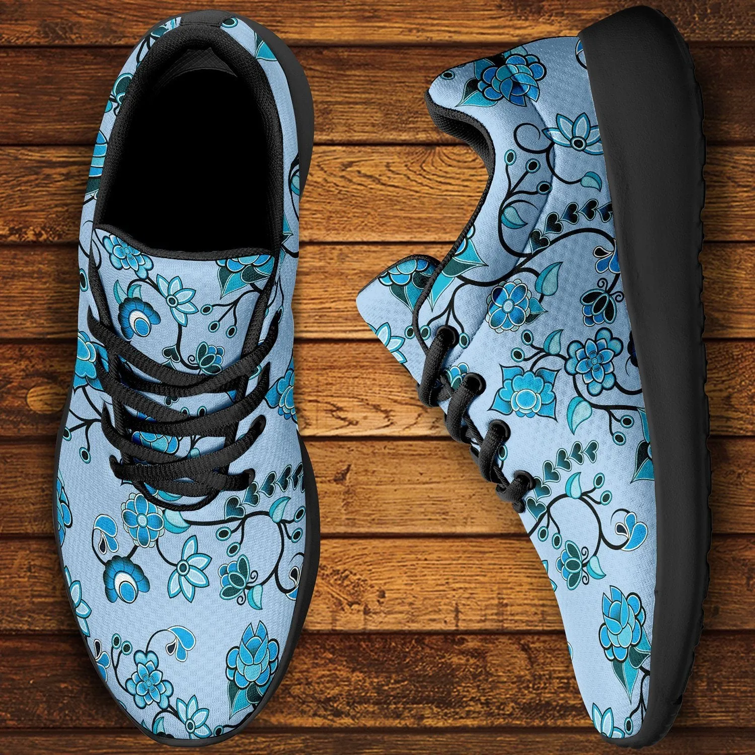 Blue Floral Amour Ikkaayi Sport Sneakers