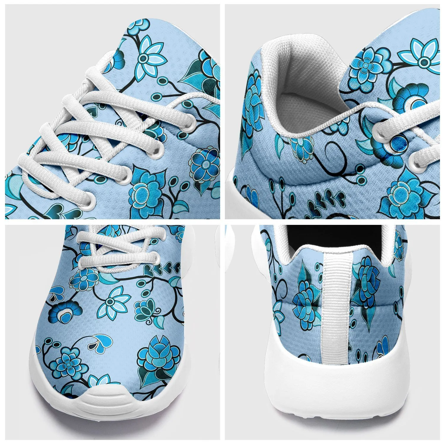 Blue Floral Amour Ikkaayi Sport Sneakers