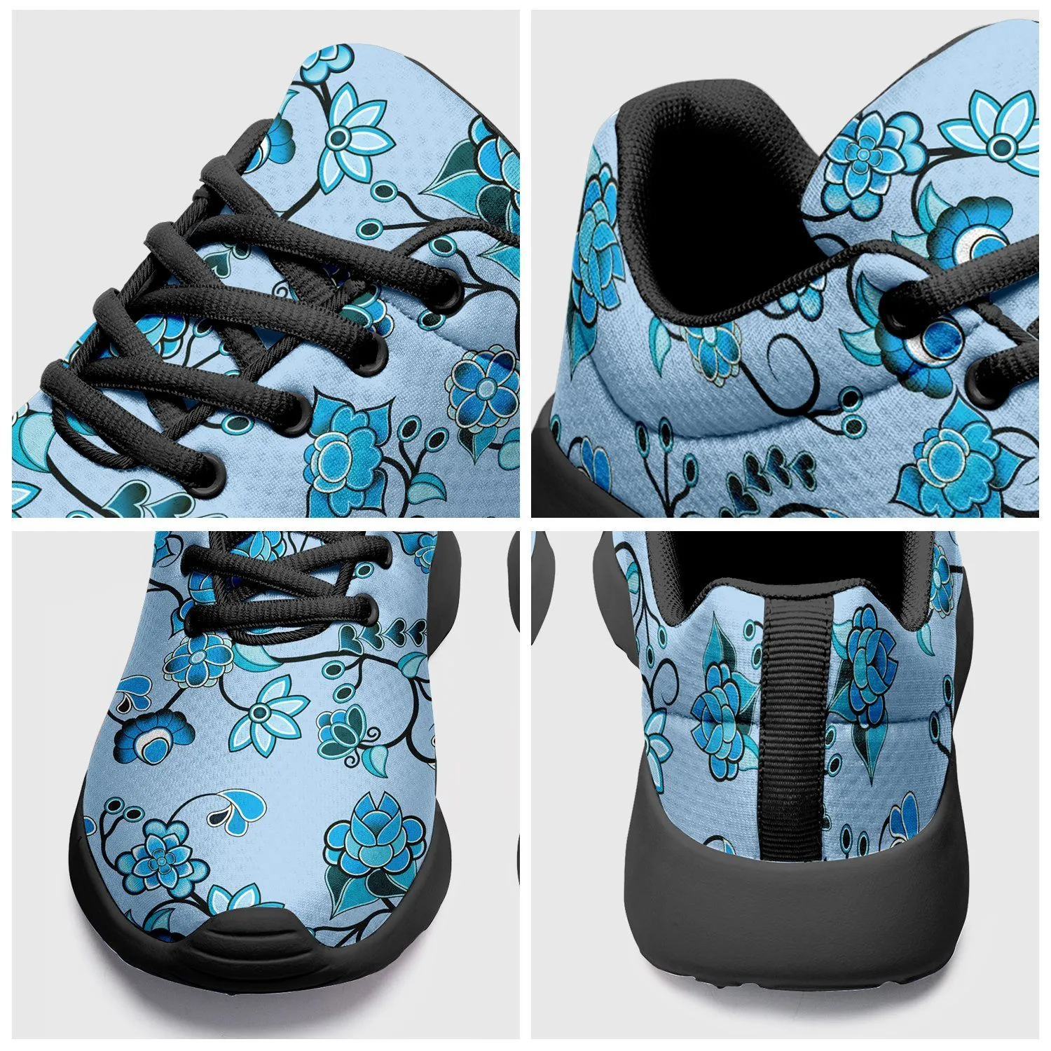 Blue Floral Amour Ikkaayi Sport Sneakers
