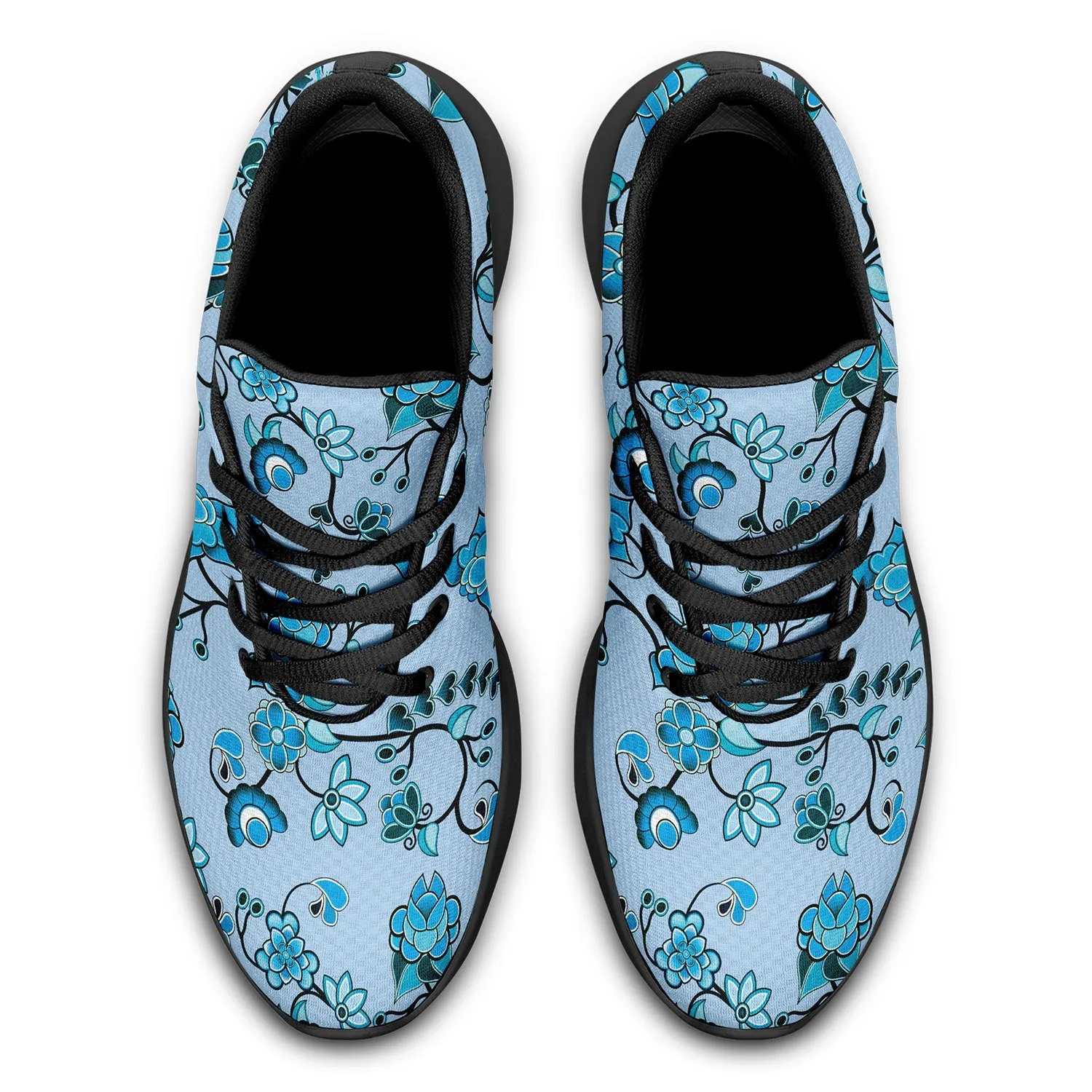 Blue Floral Amour Ikkaayi Sport Sneakers
