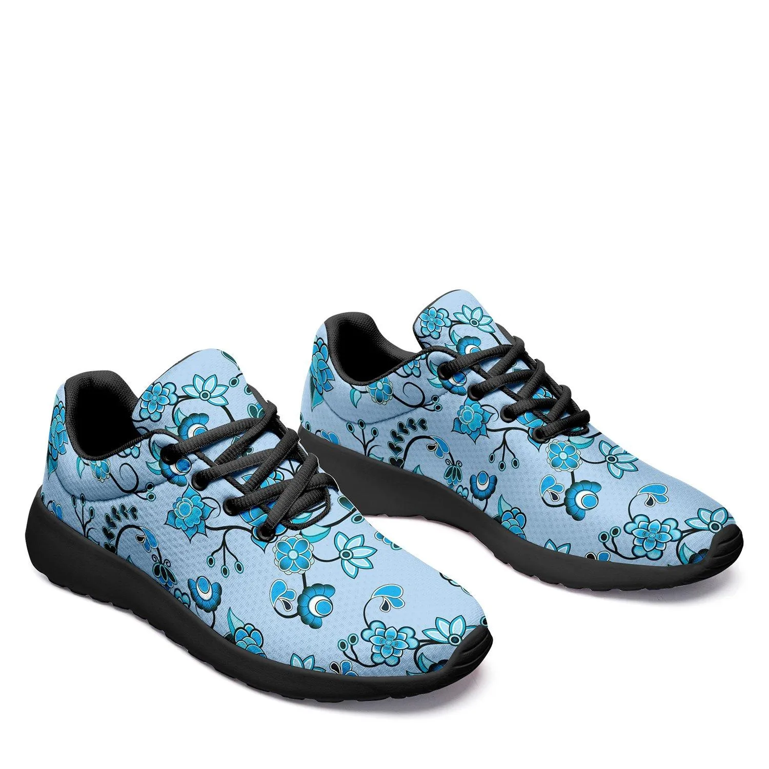 Blue Floral Amour Ikkaayi Sport Sneakers
