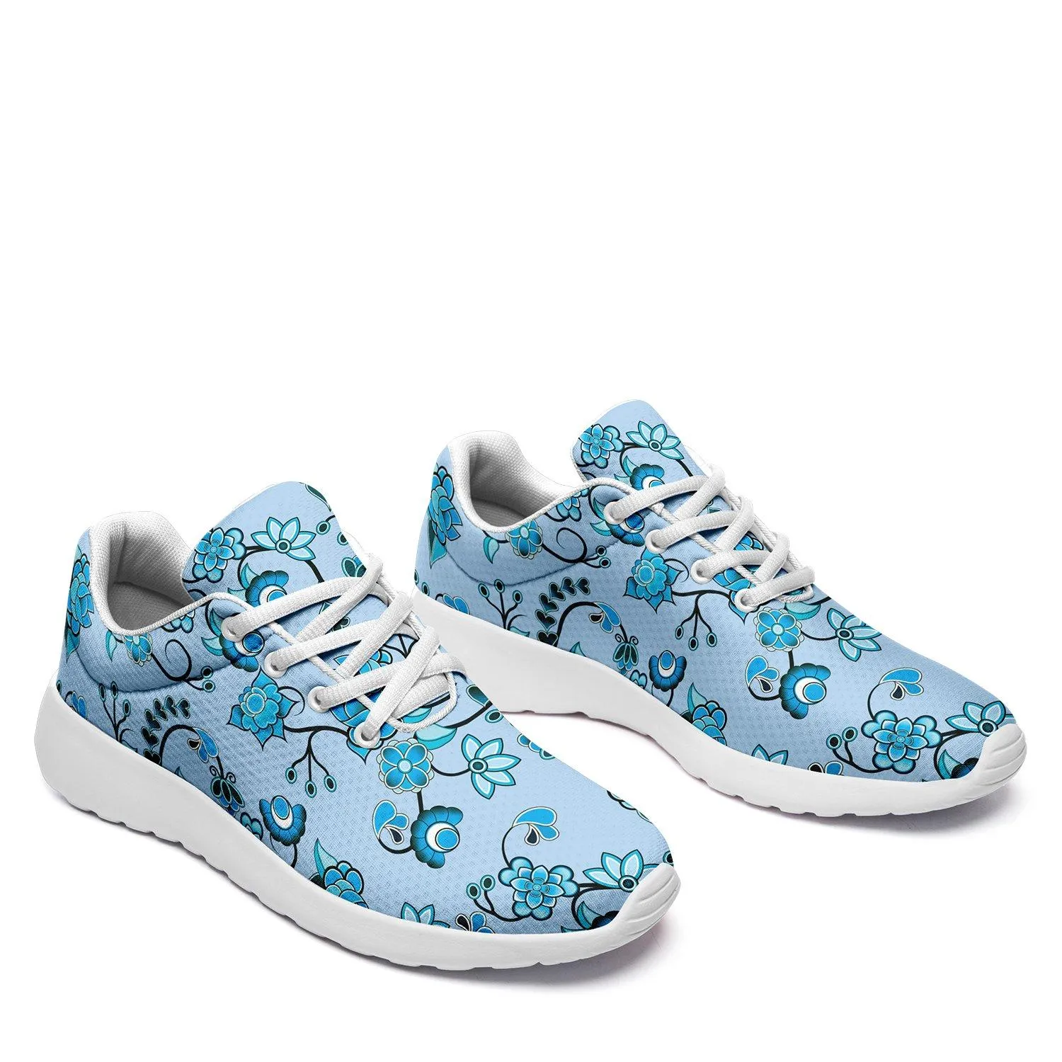 Blue Floral Amour Ikkaayi Sport Sneakers