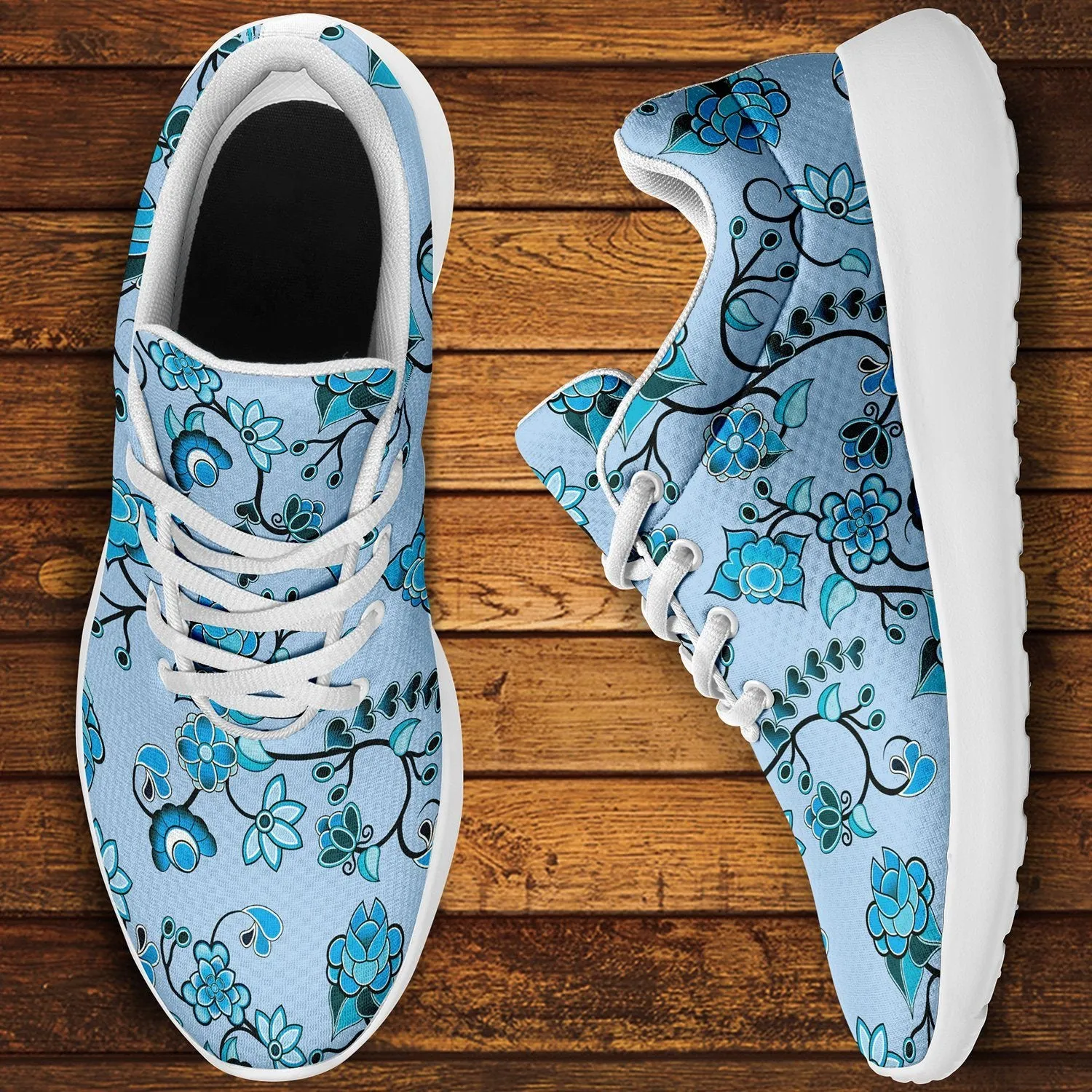 Blue Floral Amour Ikkaayi Sport Sneakers
