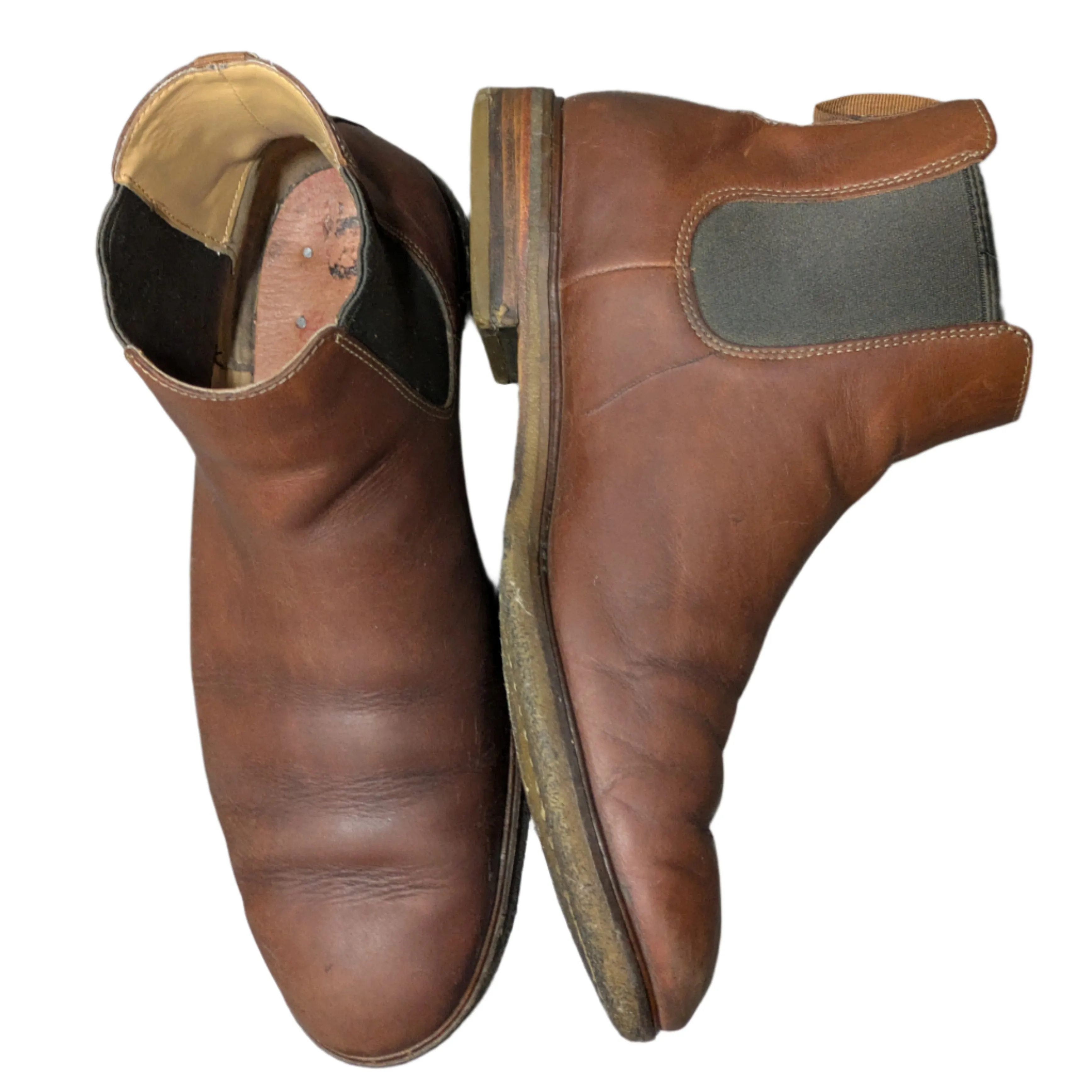 Clarks Taylor Shine Ankle Boots - Brown Size UK 10 / EU 44.5 / US 11