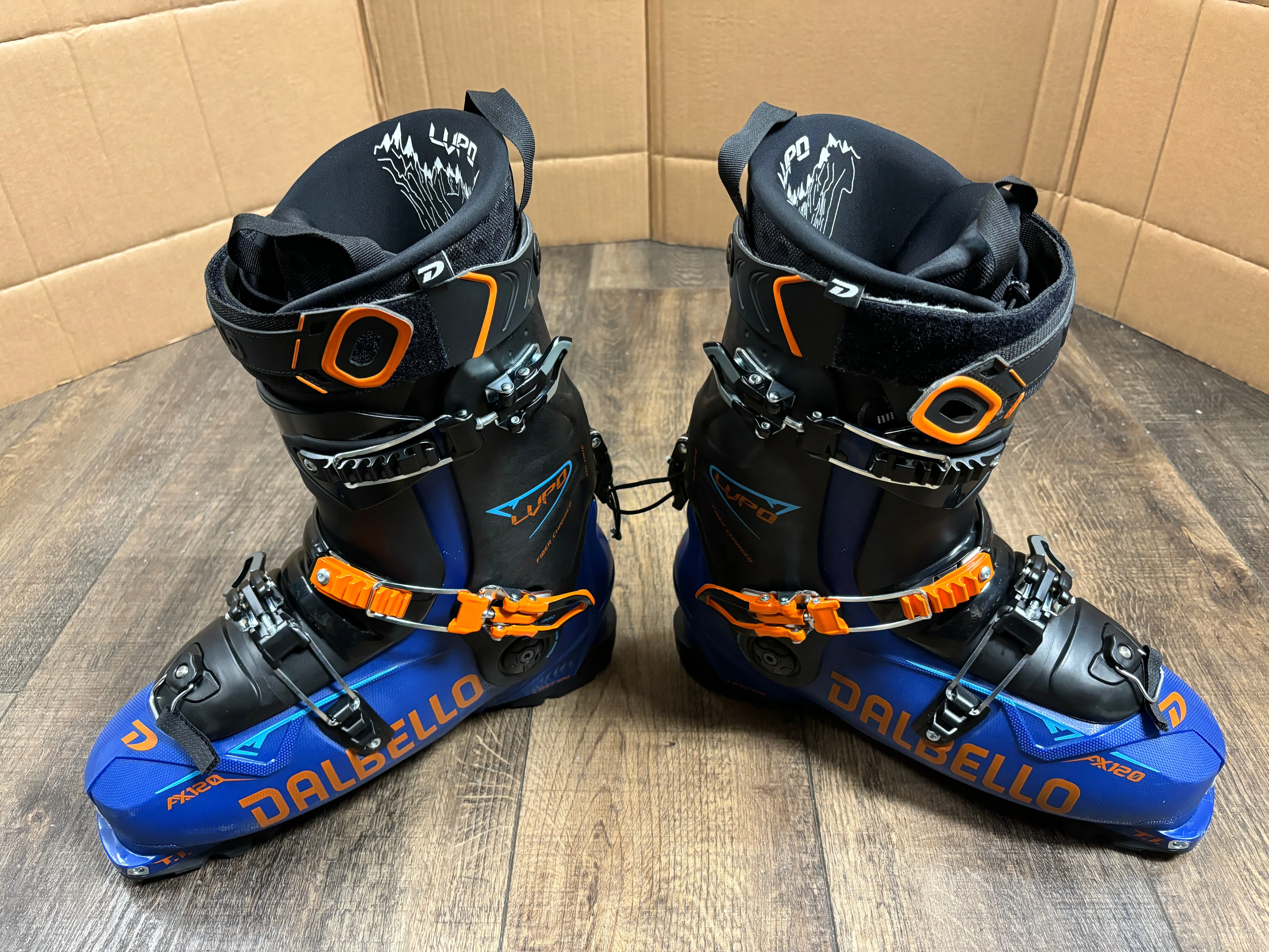 Dalbello Lupo AX 120 AT tech ski boots mondo 29 29.5 men 11 11.5 Grip Walk