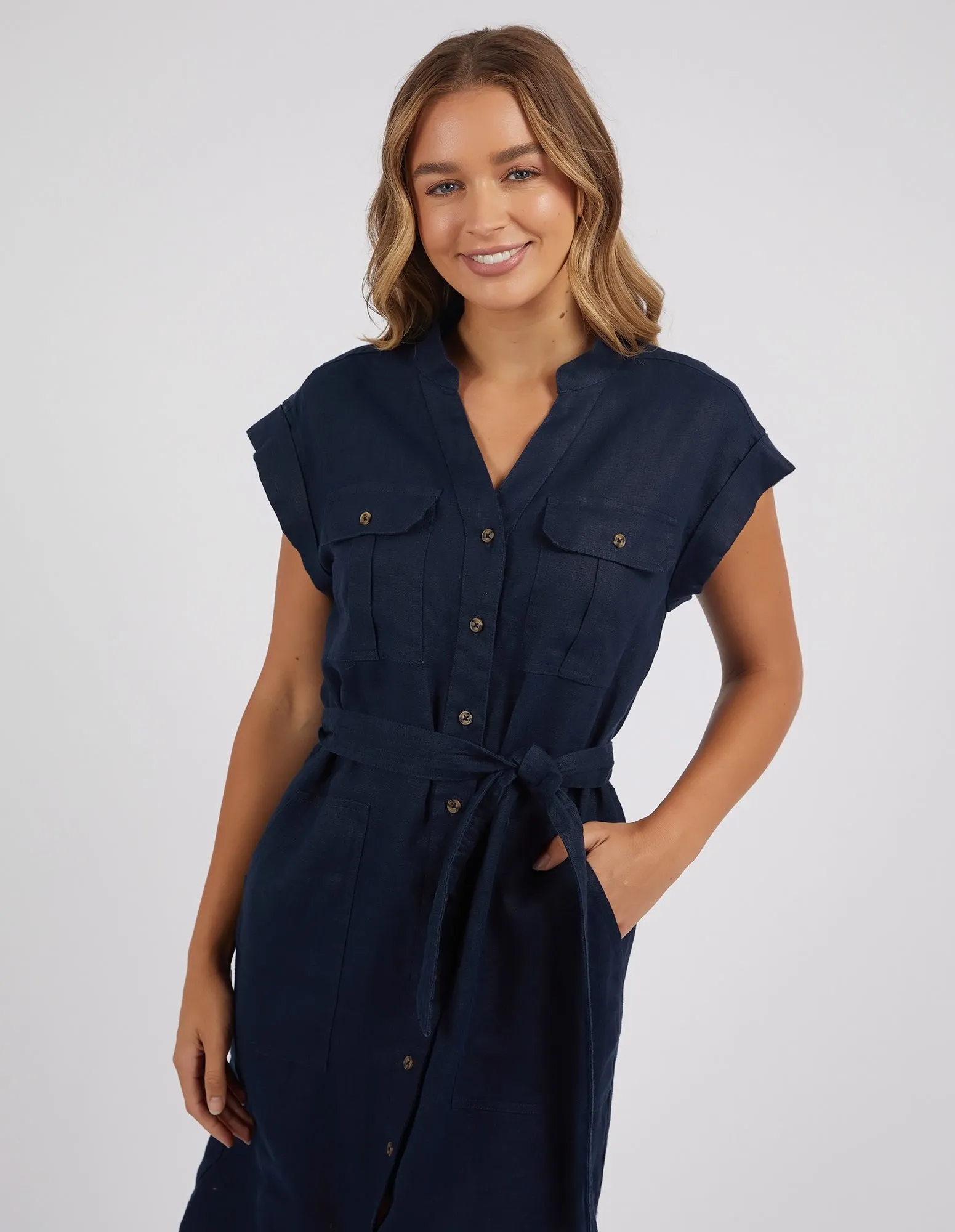 Foxwood Harlow Dress Dark Sapphire