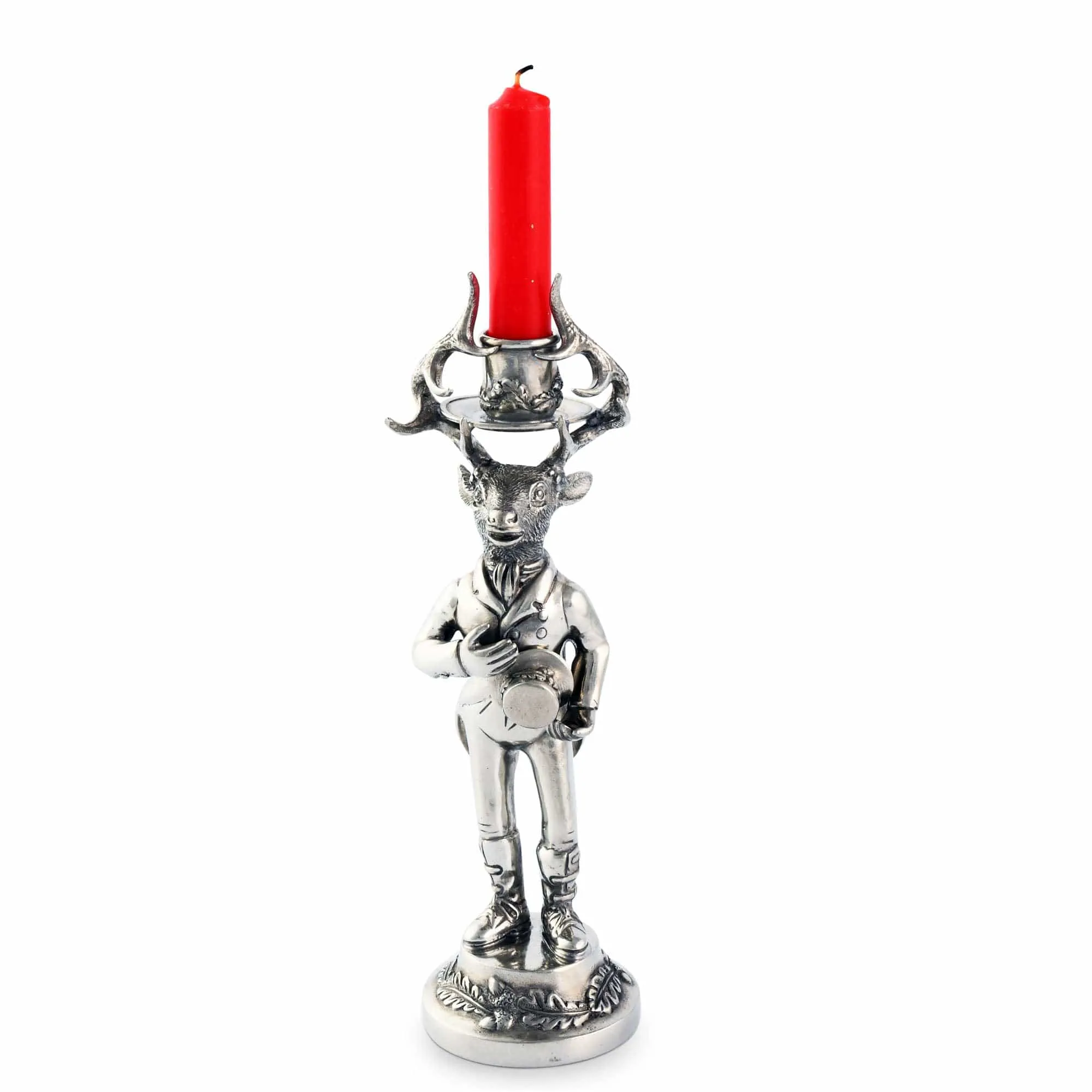 Gentleman Elk Short Candlestick