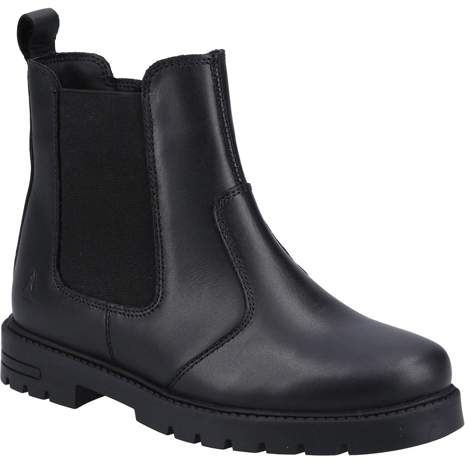Hush Puppies Black Laura Senior School Boots