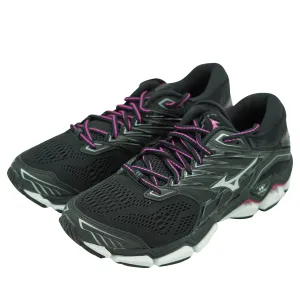 Mizuno Women's Wave Horizon 2 Running Athletic Shoes Black Pink Size 7.5