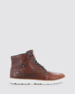 NAPIER SNEAKERS RUST LEATHER