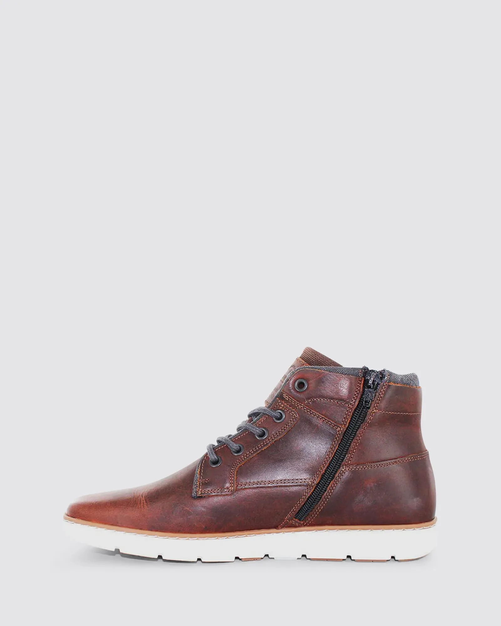 NAPIER SNEAKERS RUST LEATHER