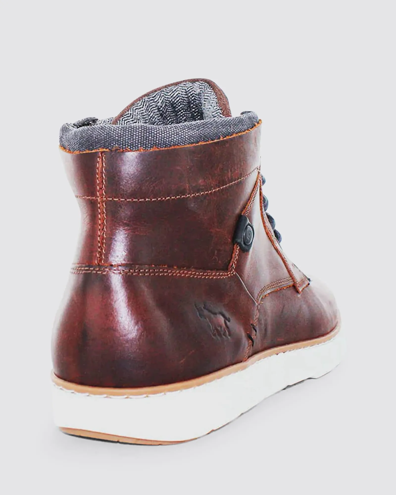 NAPIER SNEAKERS RUST LEATHER
