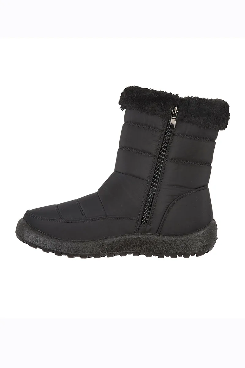 Tab Detail Padded Boots