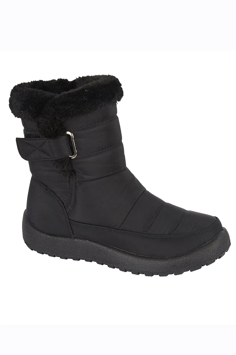 Tab Detail Padded Boots