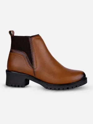Women's Brown Ankle Boots (IU5002)