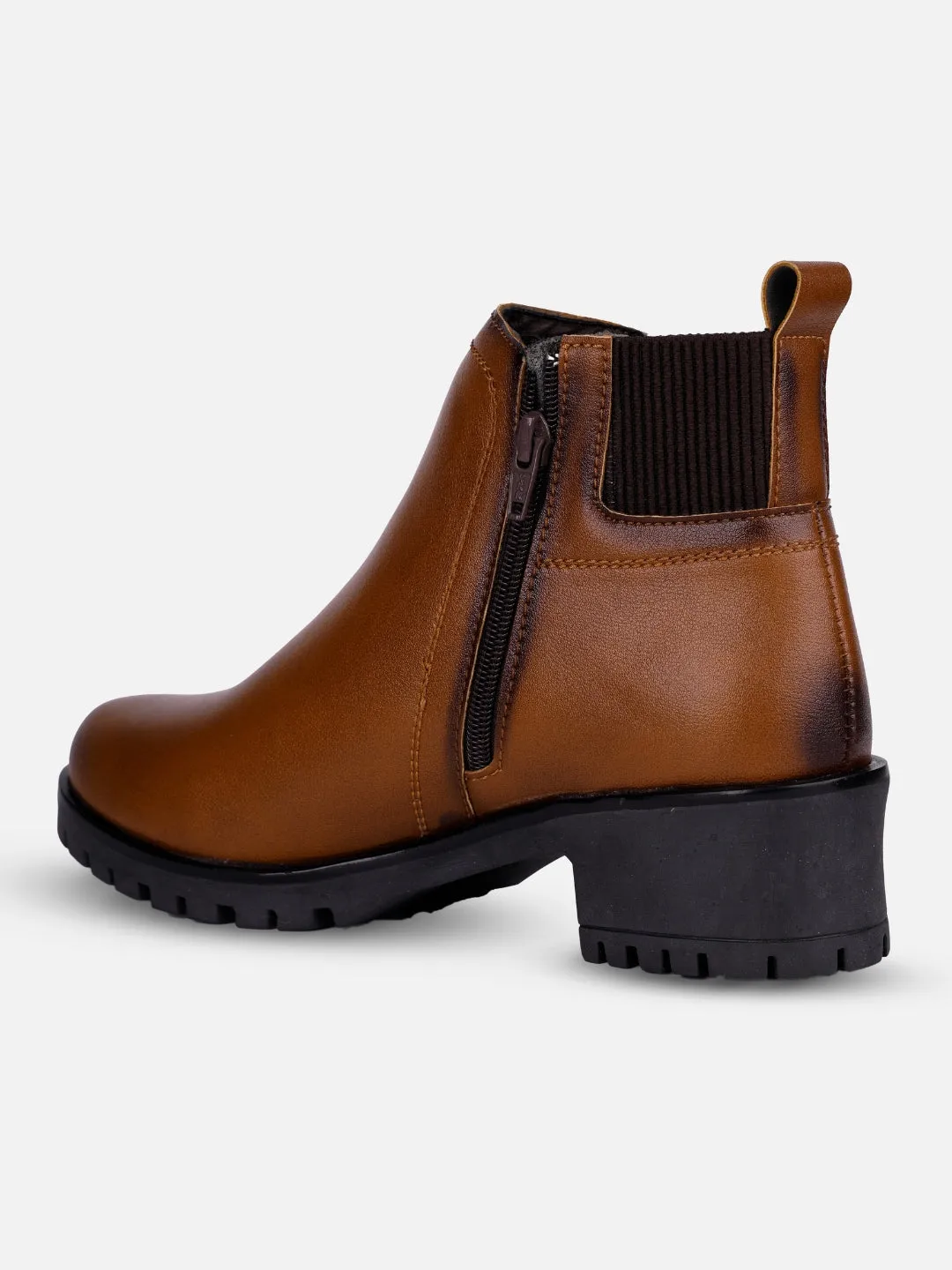 Women's Brown Ankle Boots (IU5002)